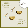 Gracie Studs + Sola Plates
