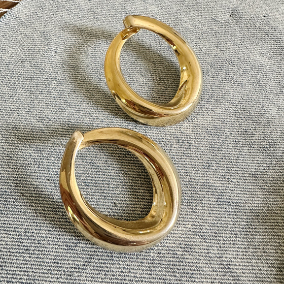 Heather Hoop Studs