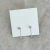 Oval Bezel Earrings