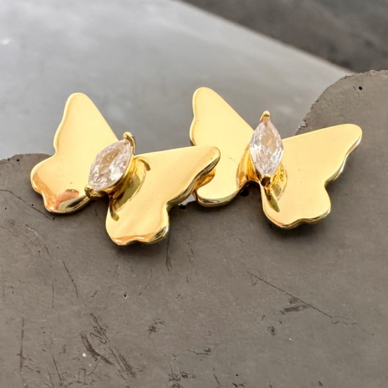 Natalia Studs + Butterfly Plates