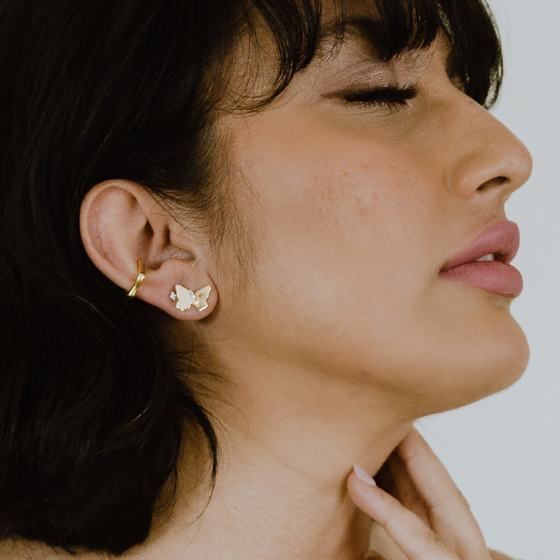 Natalia Studs + Butterfly Plates