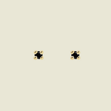  Tiny Black Zircon Studs